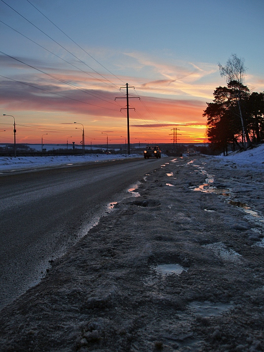 photo "***" tags: landscape, sunset, winter