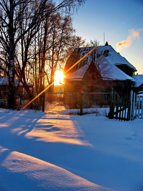 photo "***" tags: landscape, sunset, winter