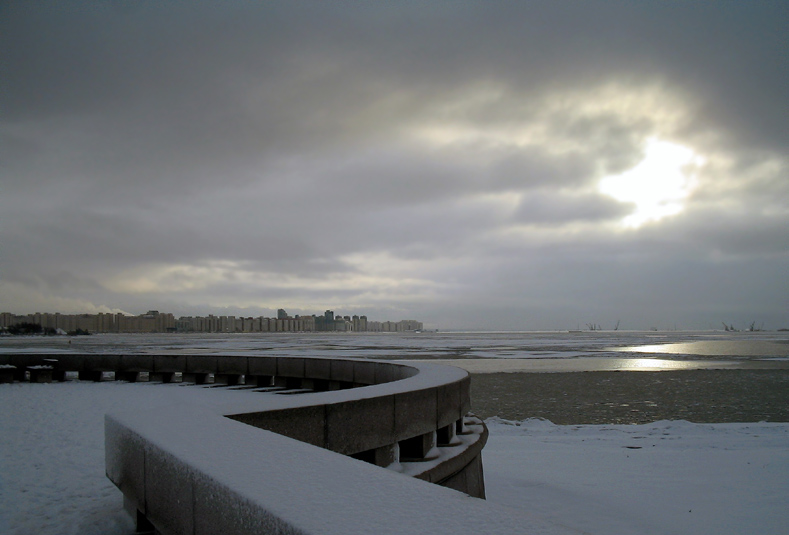 photo "The Gulf in the Gloom" tags: landscape, autumn, water