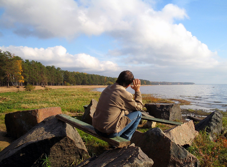 photo "Alone" tags: landscape, portrait, man