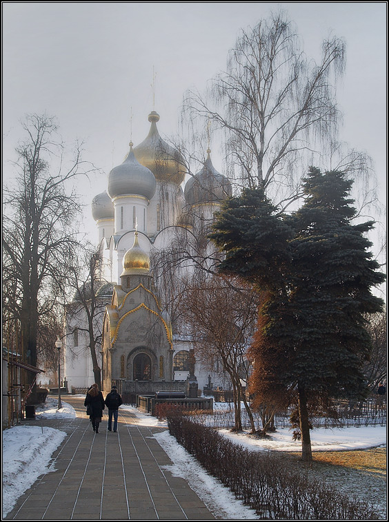 photo "Frosty day in the Novodevichy convent" tags: architecture, landscape, winter