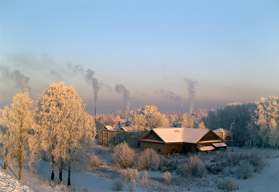 фото "ЗИМНИЕ СКАЗКИ (5). Замёрзший городок" метки: пейзаж, зима