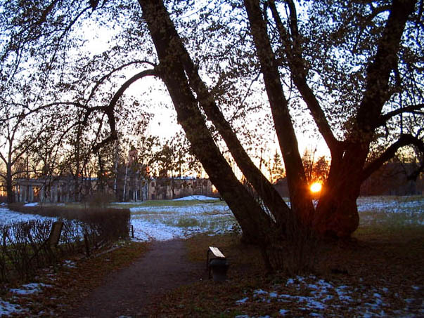 фото "Сумеречная зона" метки: пейзаж, закат, зима