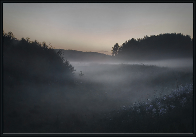 photo "Evening fog" tags: landscape, sunset