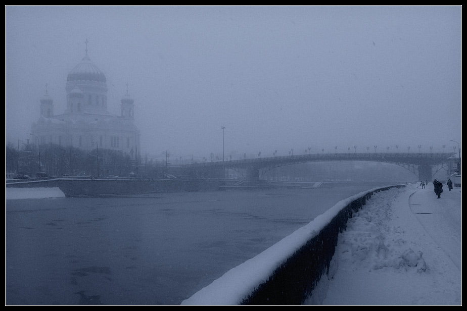 фото "синий туман, снегопад" метки: , 
