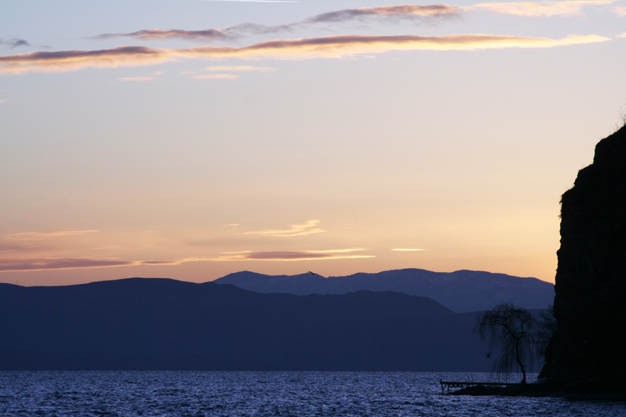 photo "Ohrid Panorama" tags: landscape, sunset, water