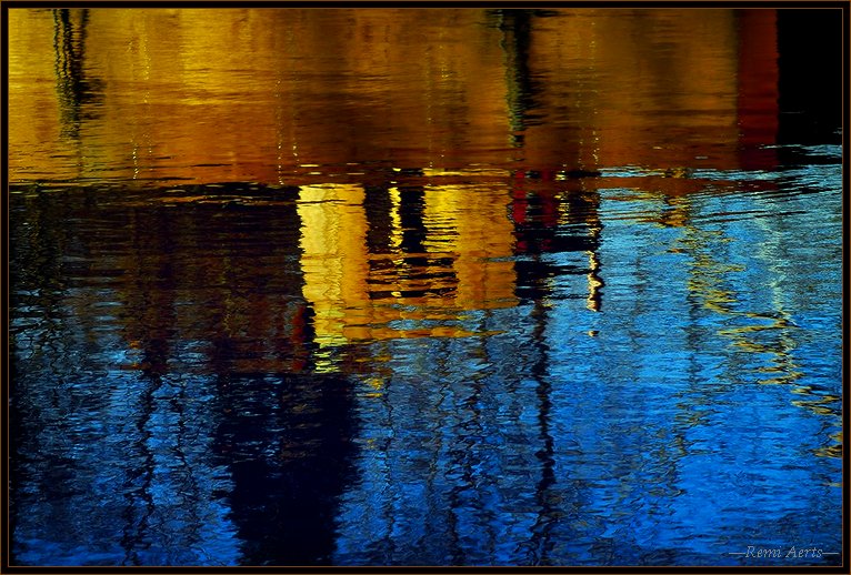 photo "reflection" tags: landscape, sunset, water