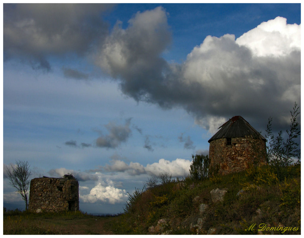 photo "Two old windmills" tags: landscape, 