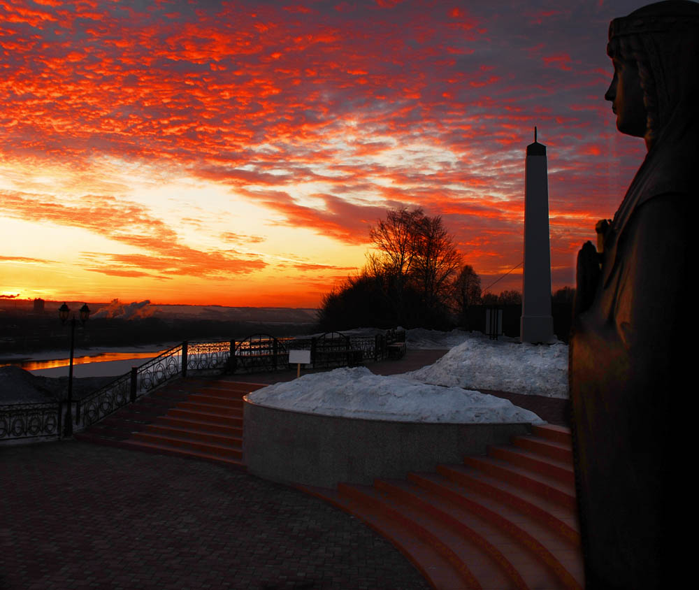 photo "***" tags: landscape, city, sunset