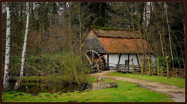 photo "water mill" tags: architecture, landscape, winter