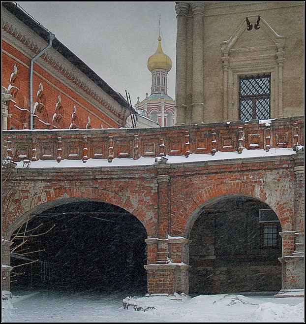 photo "Moscow, Petrovskiy monastery" tags: architecture, landscape, winter