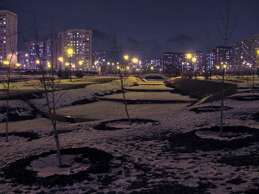 фото "Спальный район (4)" метки: пейзаж, город, ночь