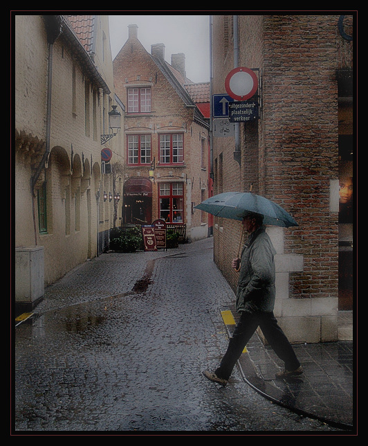 photo "Rainy evening in Brugge" tags: architecture, landscape, spring