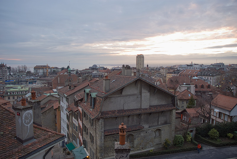 photo "Evening in Lausanne" tags: architecture, landscape, sunset