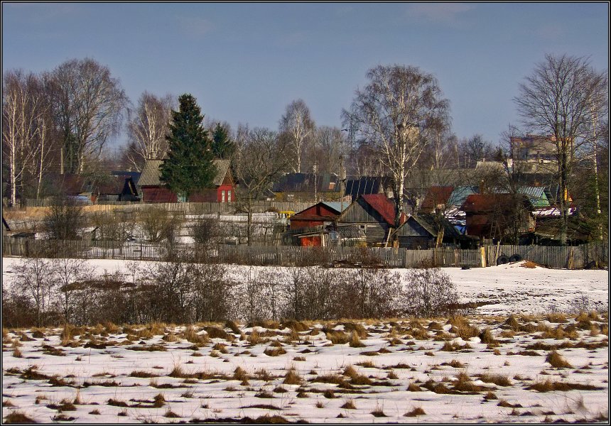 фото "Деревенька" метки: пейзаж, весна