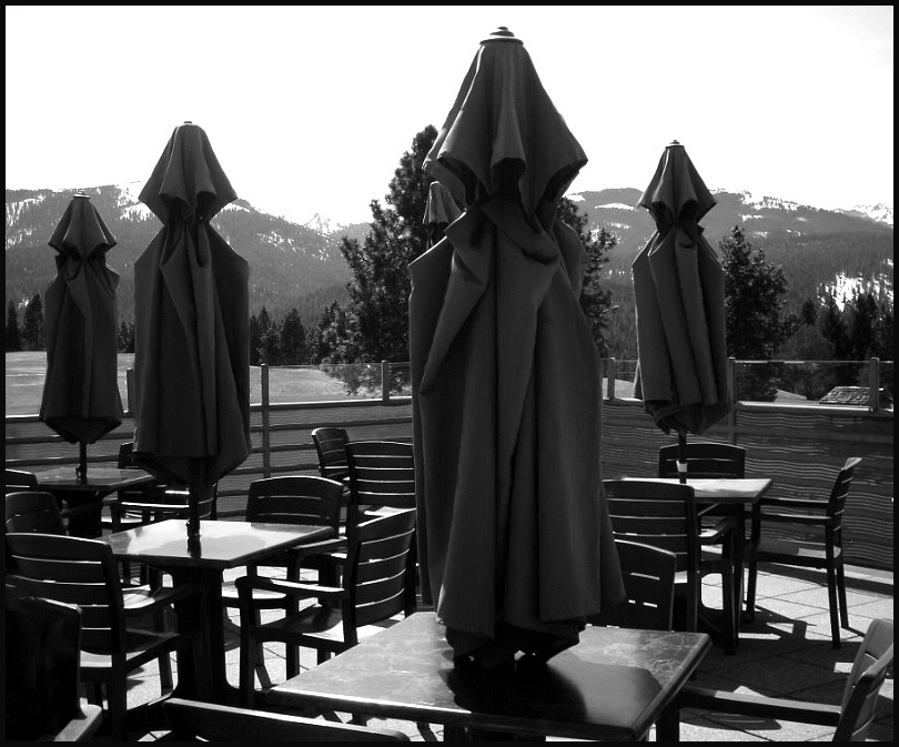 photo "The Patio Umbrella Clan" tags: architecture, landscape, 