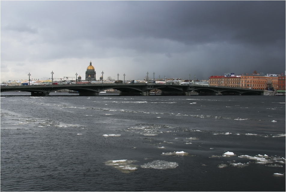 фото "суровый март" метки: пейзаж, вода, облака