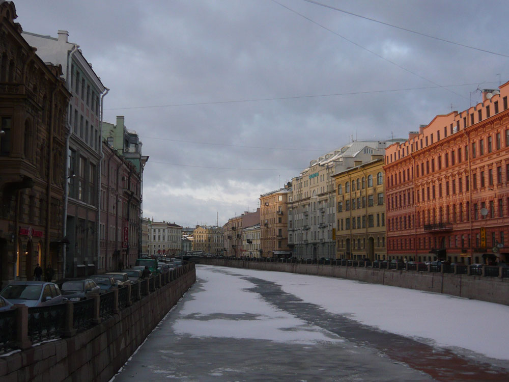 фото "Green Bridge. St.-Petersburg March 2008" метки: архитектура, город, пейзаж, 