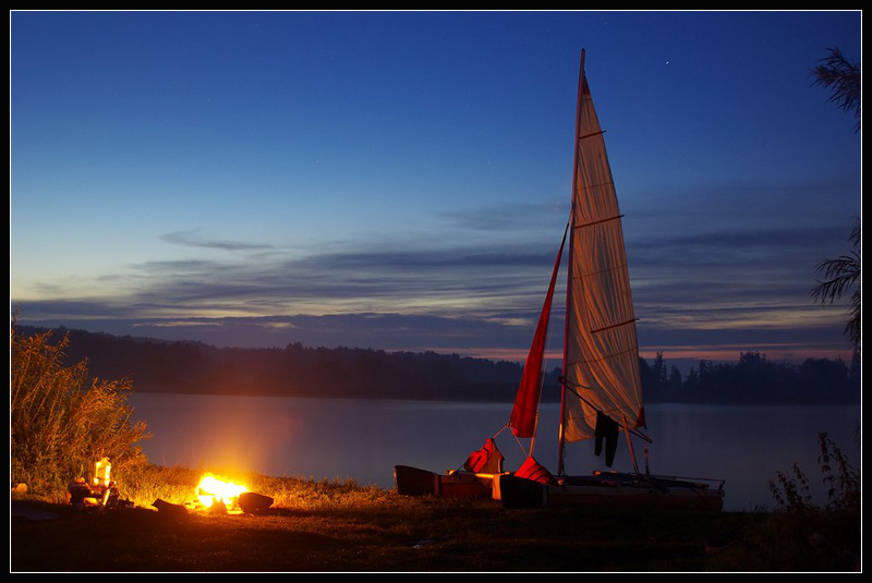 photo "Warm and romantic nights of summer" tags: landscape, sunset, water