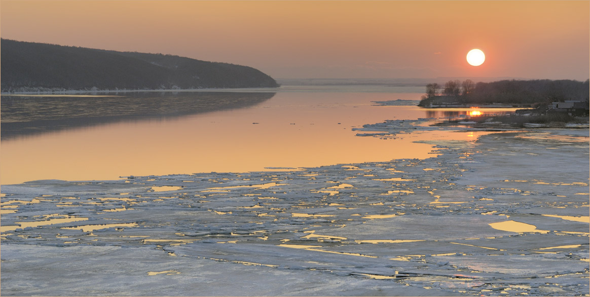 photo "Ice drift on Volga" tags: landscape, 