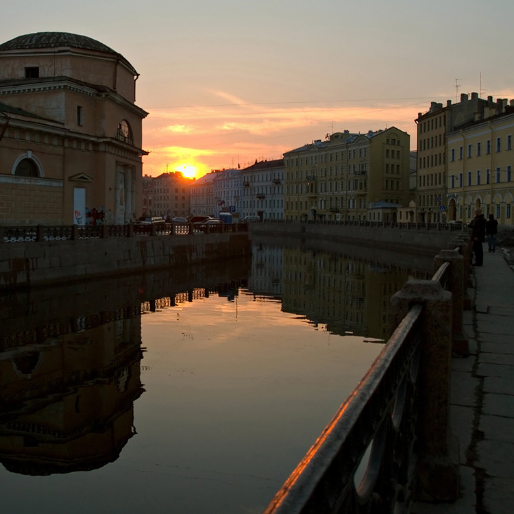 фото "мартовский закат на реке Мойке" метки: архитектура, пейзаж, 