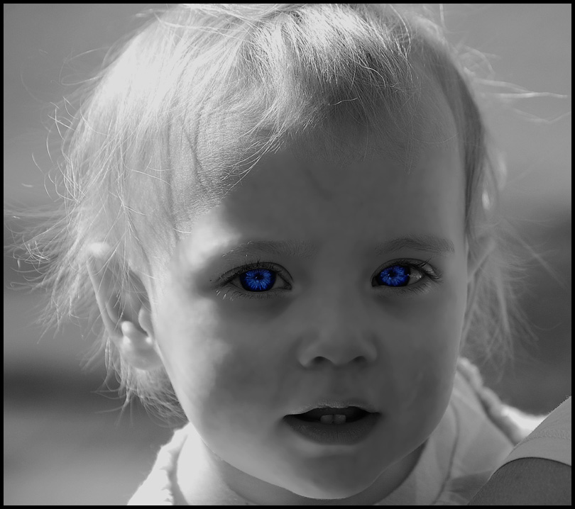 photo "Laney" tags: portrait, black&white, children