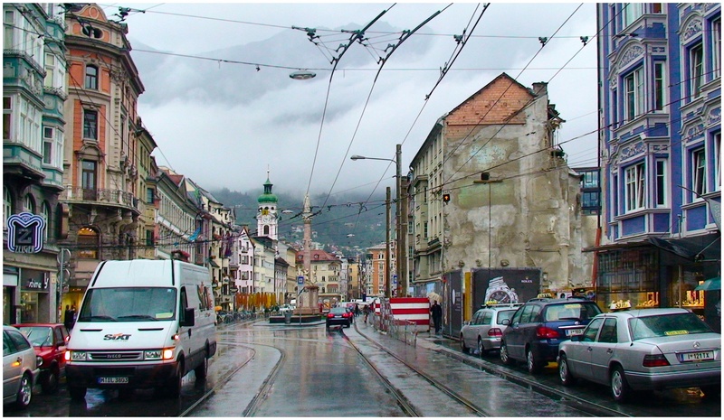 photo "Innsbruck in the rain" tags: architecture, travel, landscape, Europe