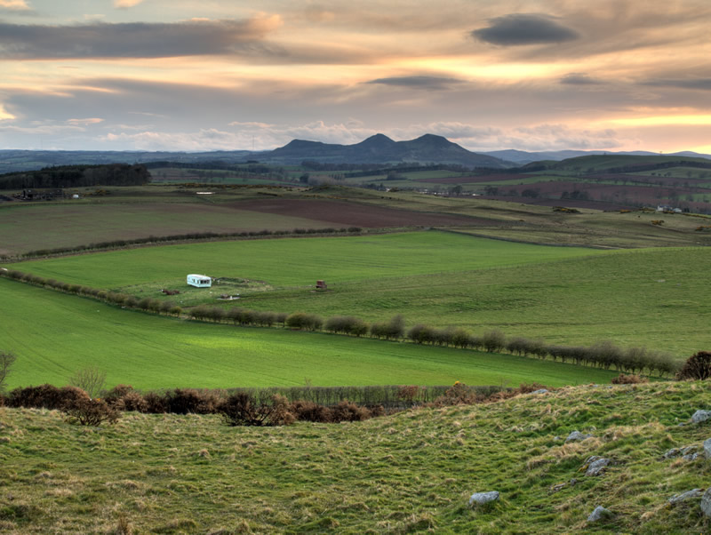 фото "View from Smailholm, Scottish Borders" метки: пейзаж, горы