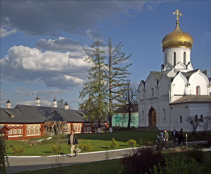 фото "Накануне Пасхи в Саввин-Сторожевском..." метки: архитектура, пейзаж, 