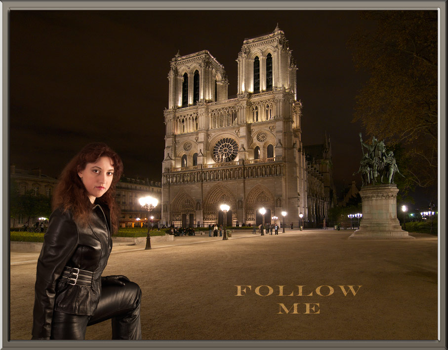 photo "Follow me" tags: architecture, portrait, landscape, woman
