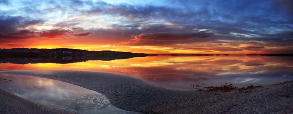 фото "Sunset in Bourgas II" метки: пейзаж, вода, облака