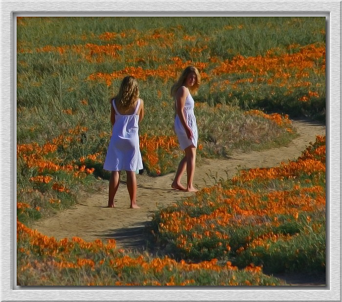 photo "Girls In White Dresses" tags: landscape, travel, North America, spring
