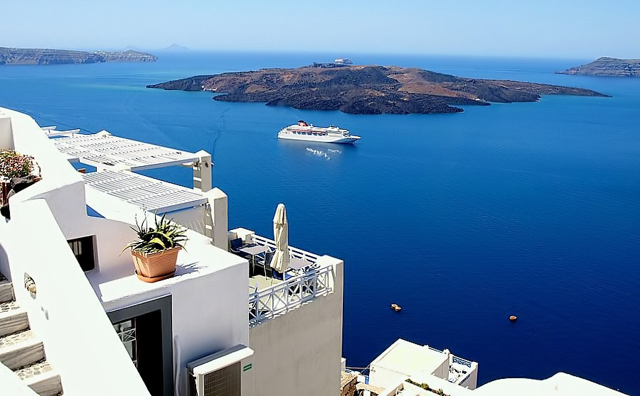 photo "Let's Dream....in Santorini..." tags: landscape, travel, Europe, water