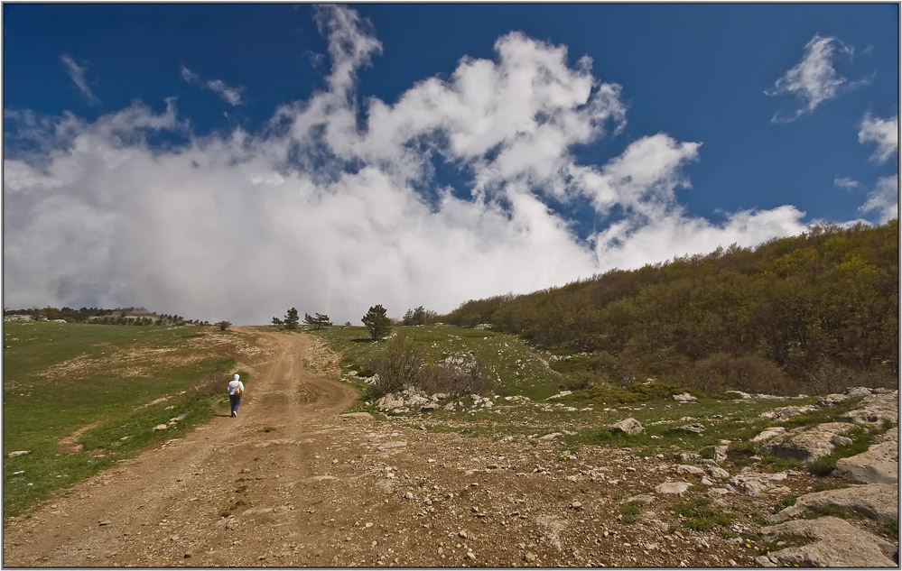 photo "road on the clouds" tags: landscape, mountains