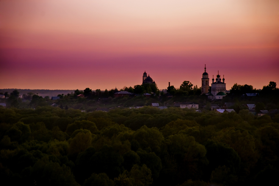 фото "Долина Боровска на закате" метки: пейзаж, 