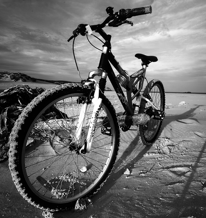 photo "bikes" tags: black&white, 