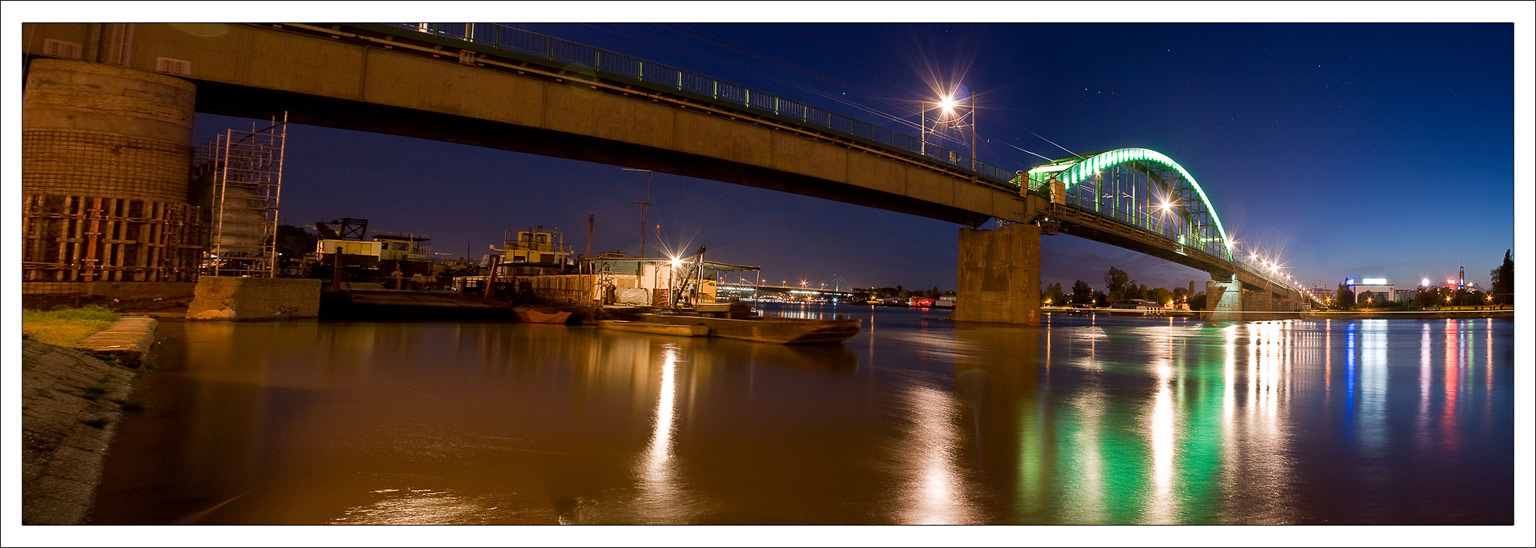 фото "Belgrade tram bridge" метки: архитектура, пейзаж, закат