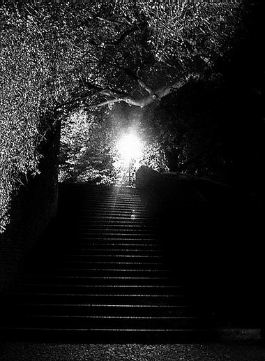 фото "Hочной лестница" метки: черно-белые, город, 
