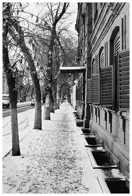 фото "Астрахань. Улица Свердлова и музей В. Хлебникова" метки: архитектура, пейзаж, зима