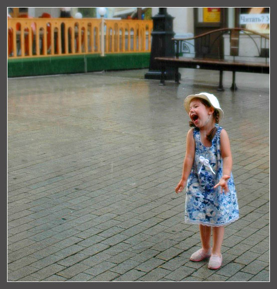 photo "Дождь. Из моего детства." tags: genre, portrait, children