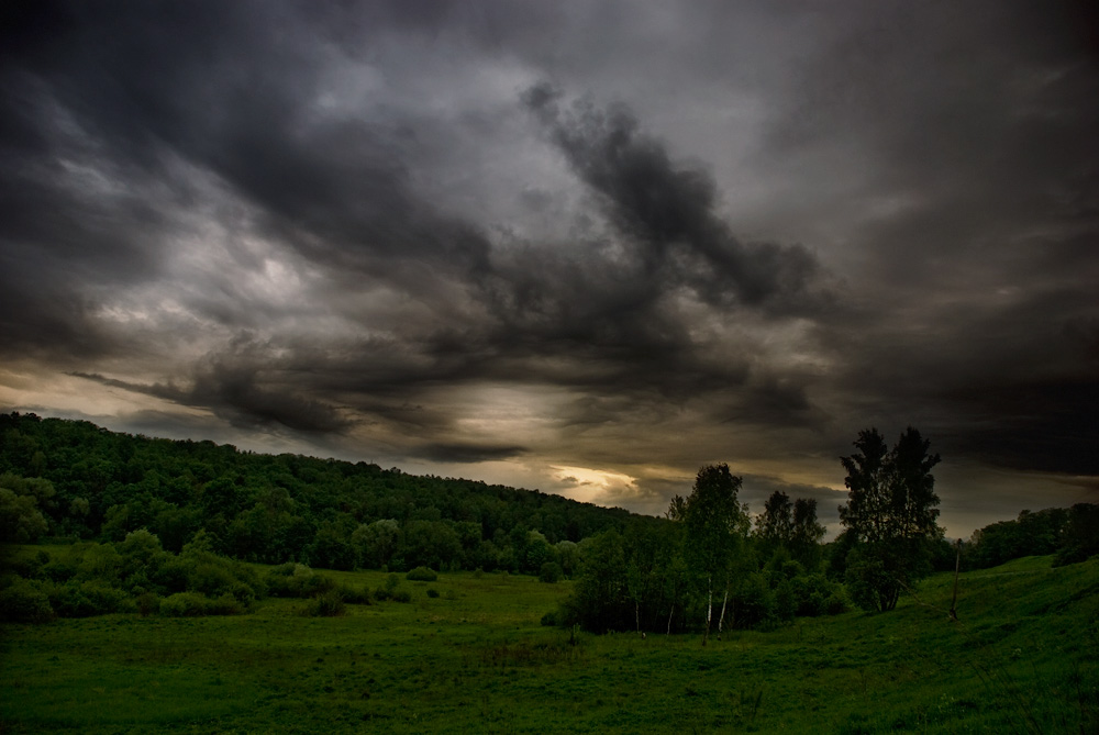 фото "Долина Сходни в Куркино Пасмурно" метки: пейзаж, облака