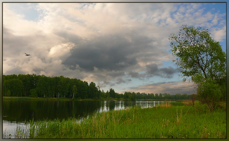 фото "Вечер на озере" метки: пейзаж, лето