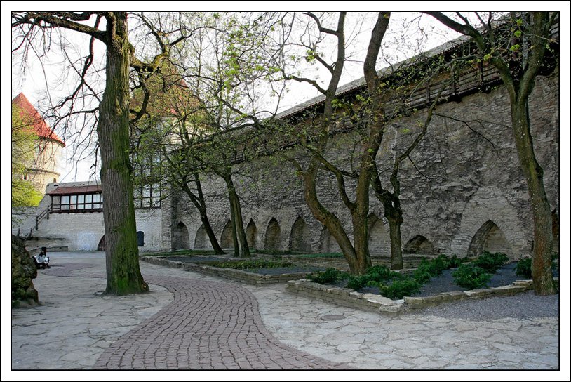 фото "Весна в старом Таллинне. Дворик датского короля." метки: архитектура, путешествия, пейзаж, Европа