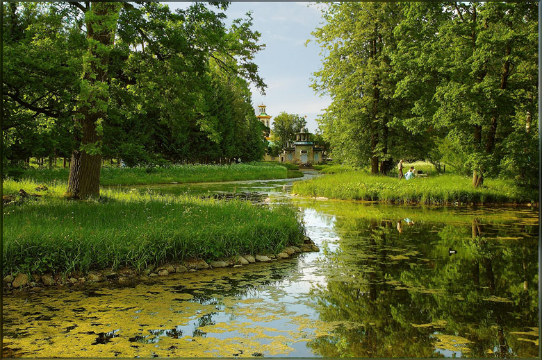 фото "В Екатерининском парке (Царское село)" метки: пейзаж, вода, лес