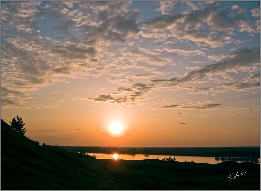 photo "The quiet evening" tags: landscape, clouds, sunset