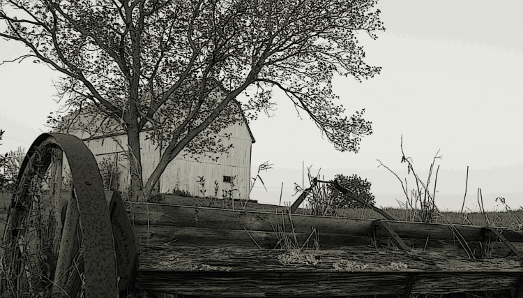 photo "The Barn 2" tags: architecture, black&white, landscape, 