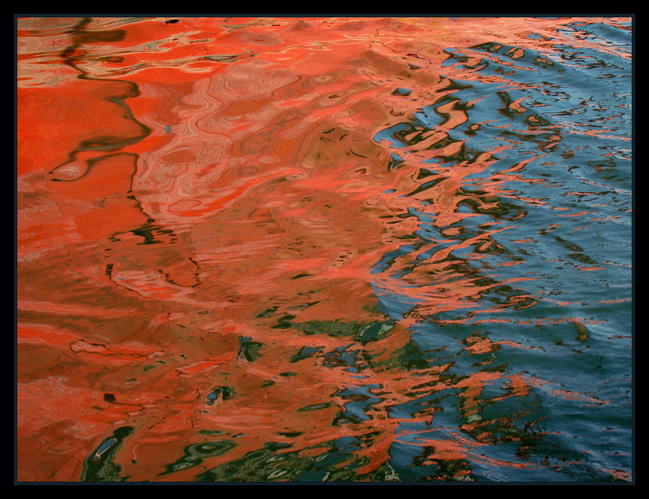 photo "Watercolor in red and blue..." tags: abstract, 