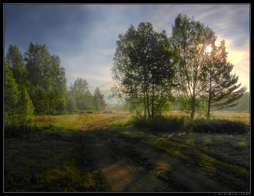 фото "Тункинский рассвет" метки: пейзаж, лес