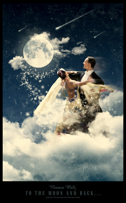 photo "Viennese Waltz. "To the moon and back..."" tags: montage, 