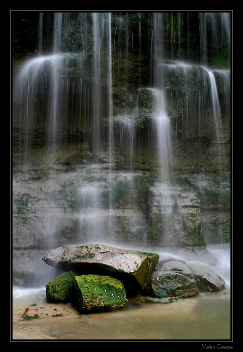 photo "rock glen falls close" tags: landscape, water